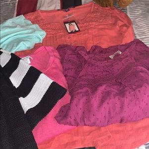 Tops and bottoms all for 9